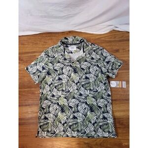 NWT C&C California Mens Size Large Modal Blend Palm Tree Polo Shirt